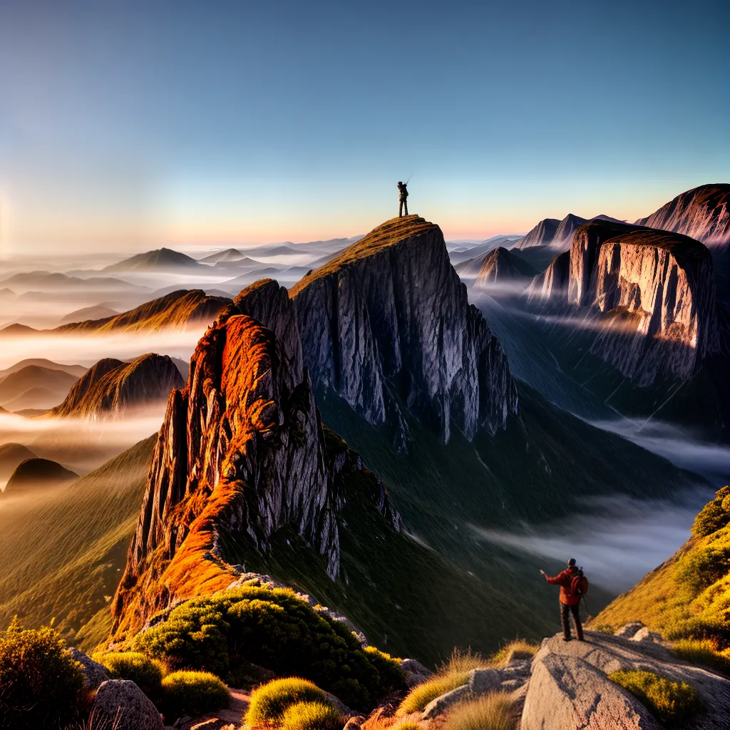 Fotos sonho amanhecer montanha 1