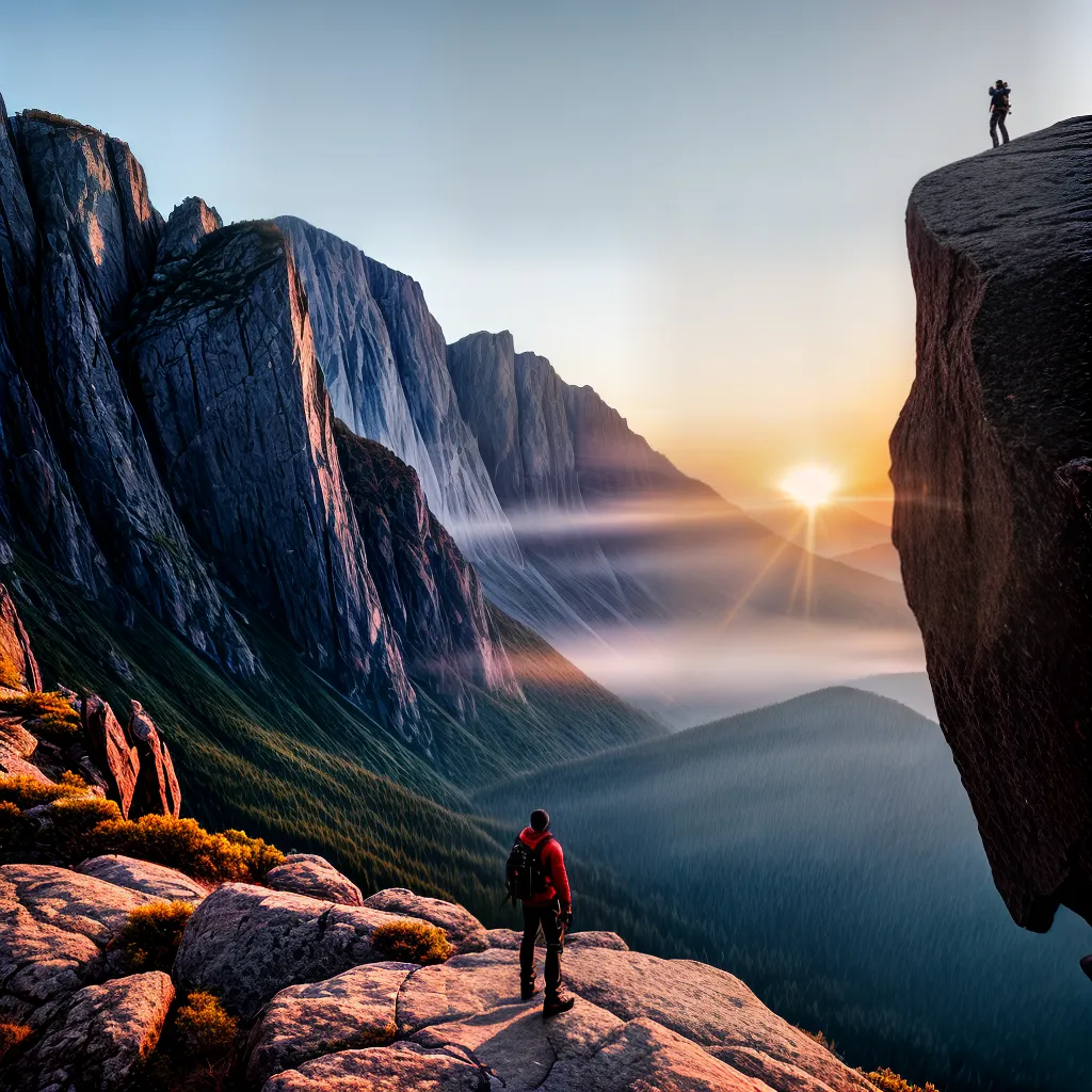 Fotos sonho amanhecer montanha