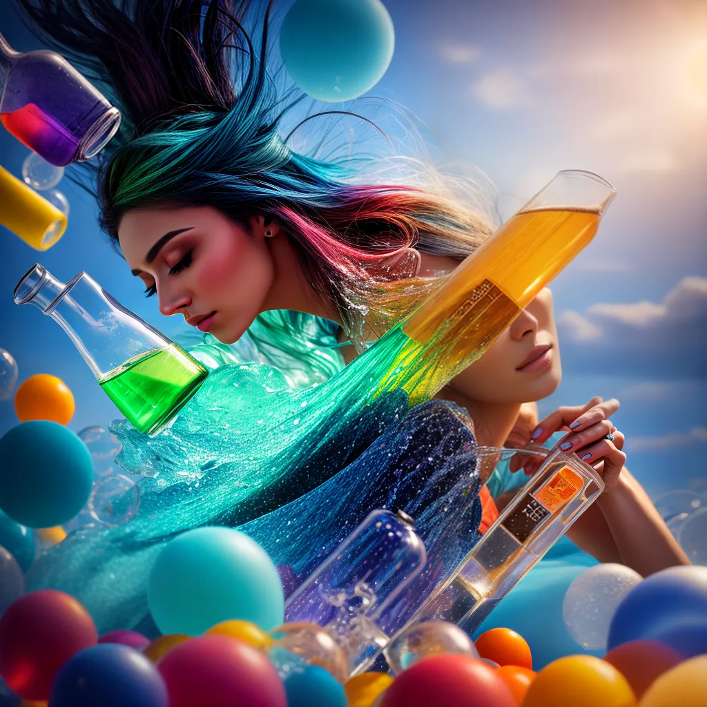 Fotos sonho bebidas garrafas coloridas