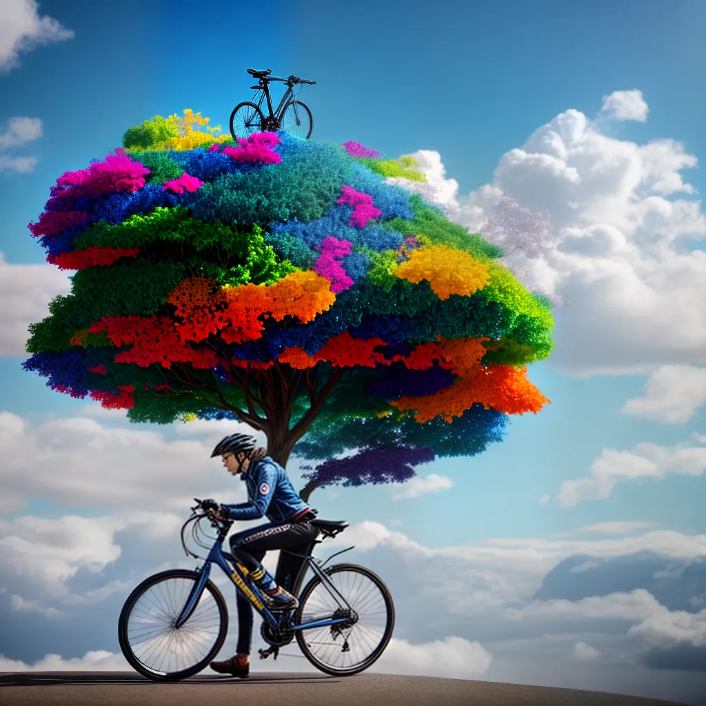 Fotos sonho bicicleta nuvens enigmas