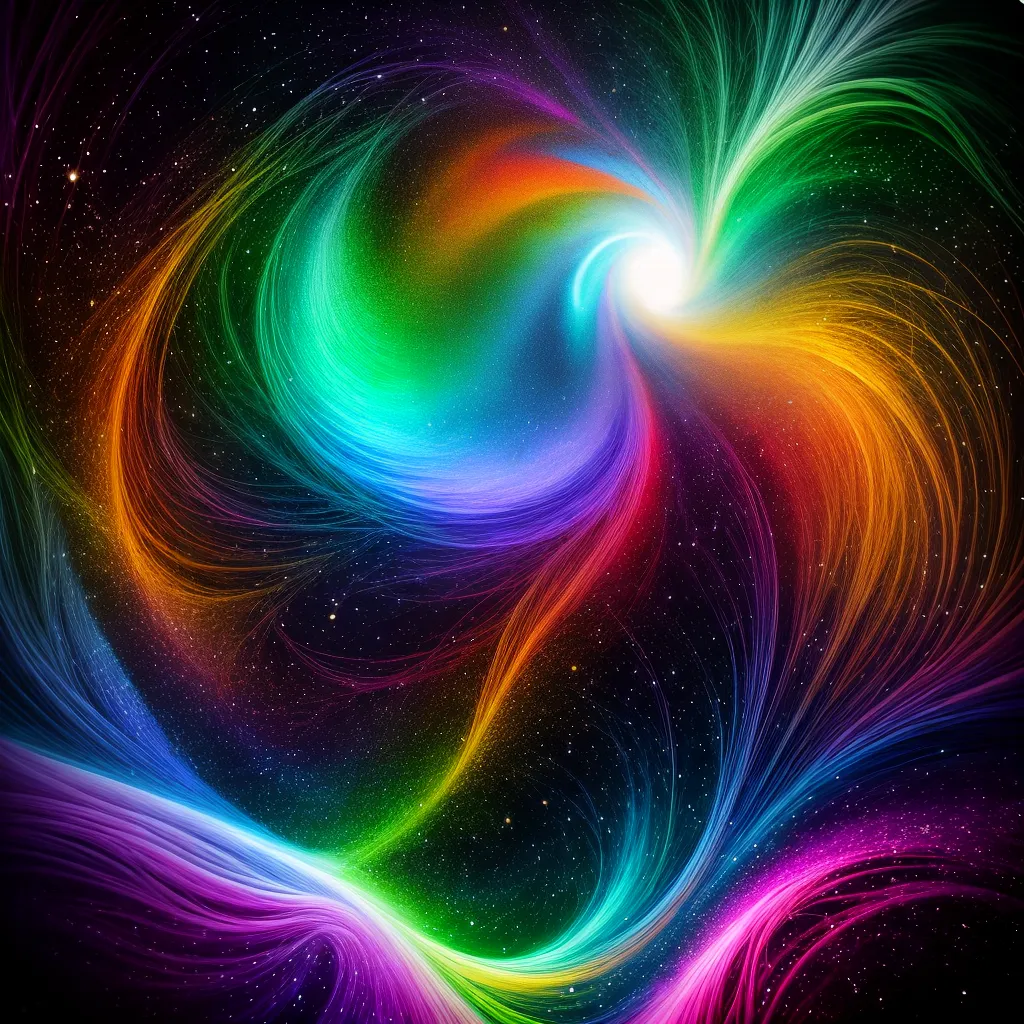 Fotos sonho caotico vortex formas coloridas