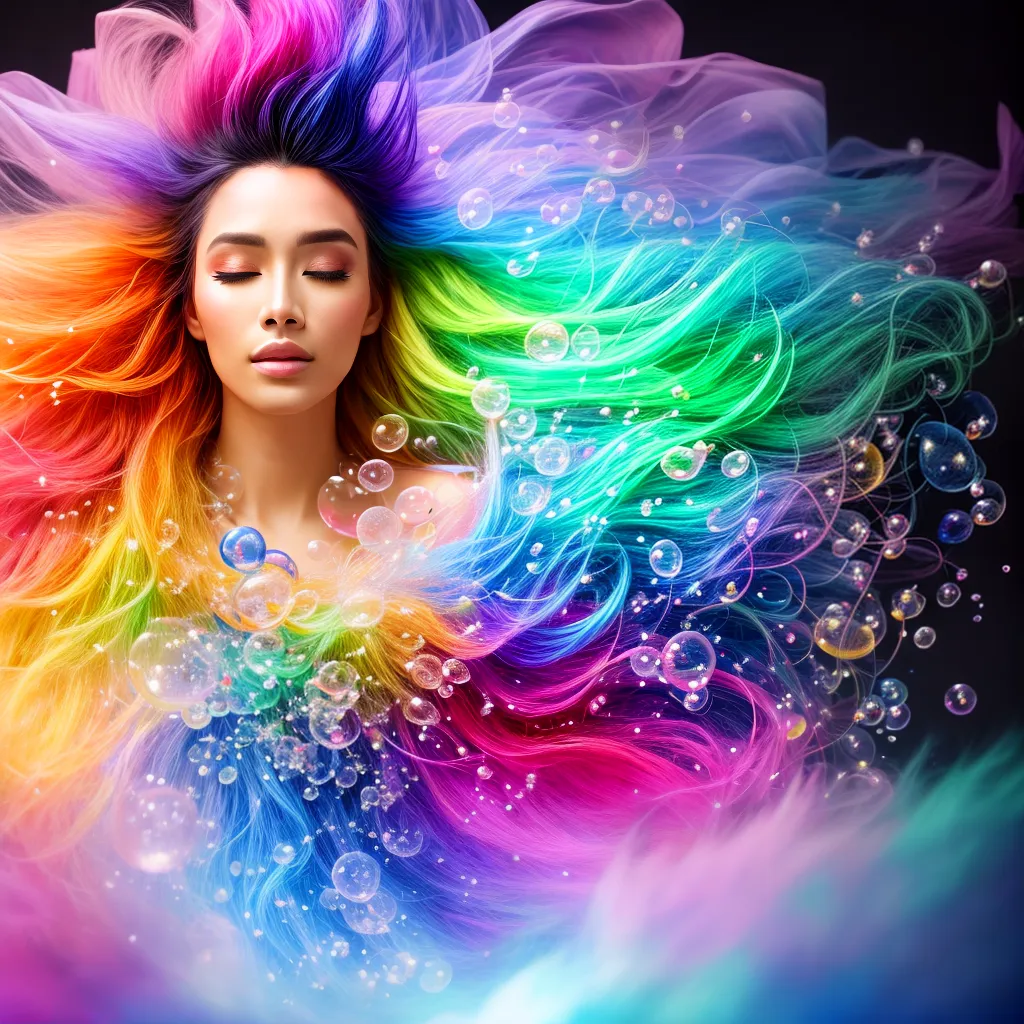 Fotos sonho colorido bolhas subconsciente