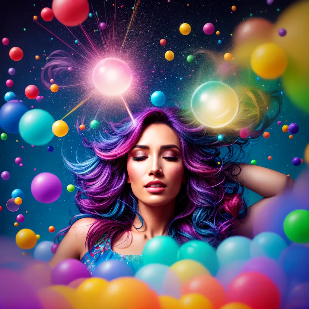 Fotos sonho colorido ilustracao surreal
