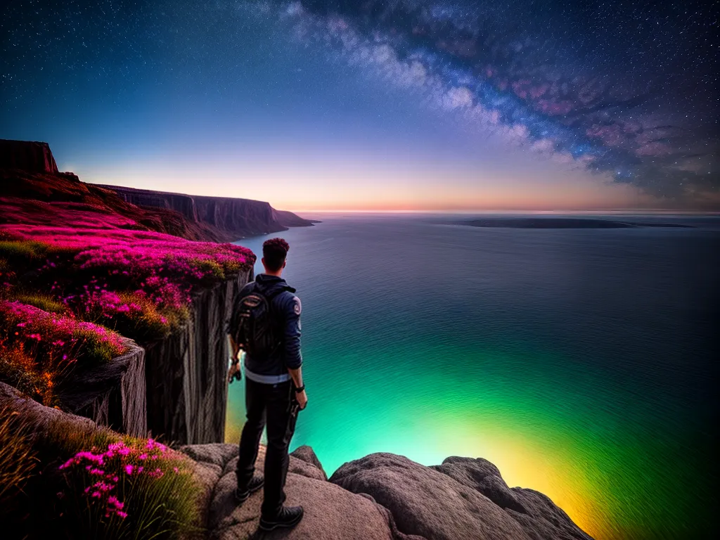 Fotos sonho estrelas abismo silhueta
