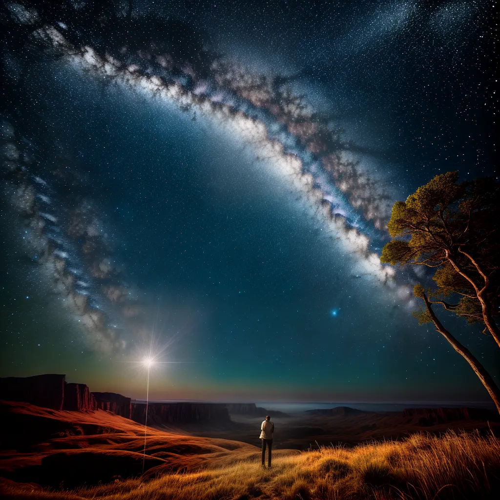 Fotos sonho etereo pessoa nuvem estrelas
