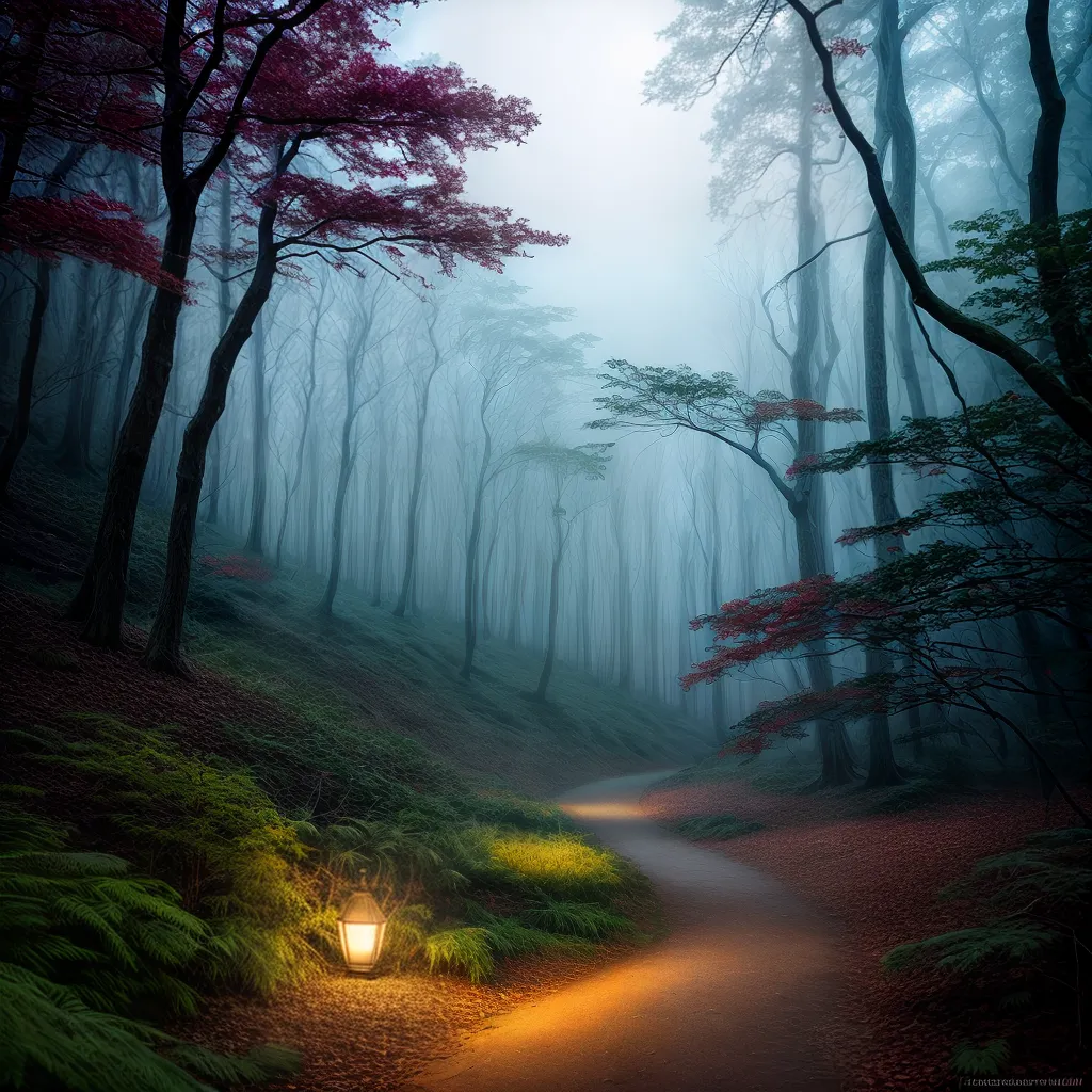 Fotos sonho floresta magica cores figura