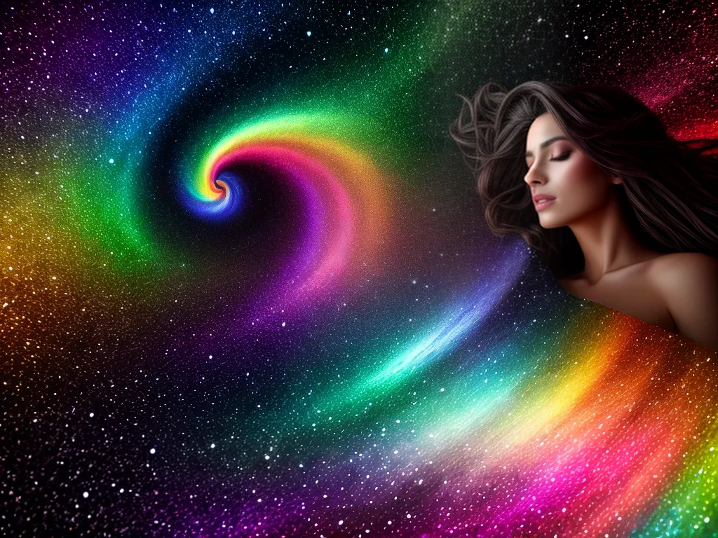Fotos sonho galaxia colorida simbolos 2
