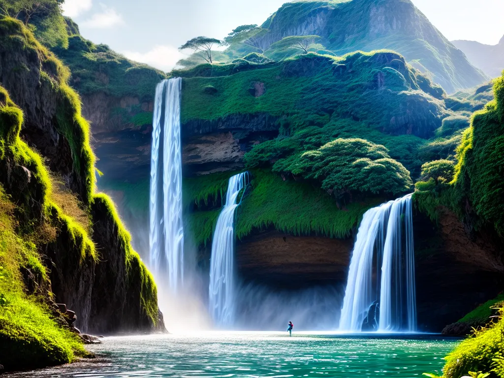 Fotos sonho ilhas flutuantes queda dagua