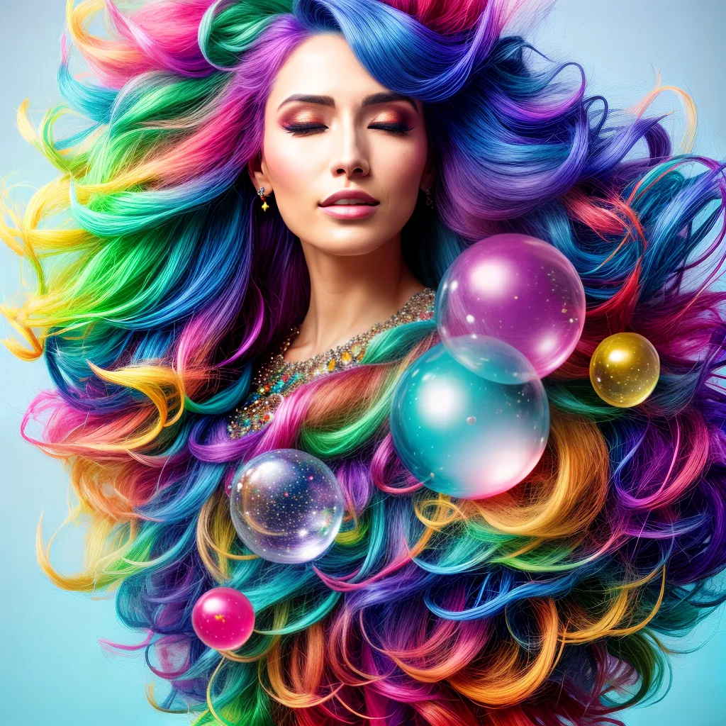 Fotos sonho ilustracao colorida bolhas 2