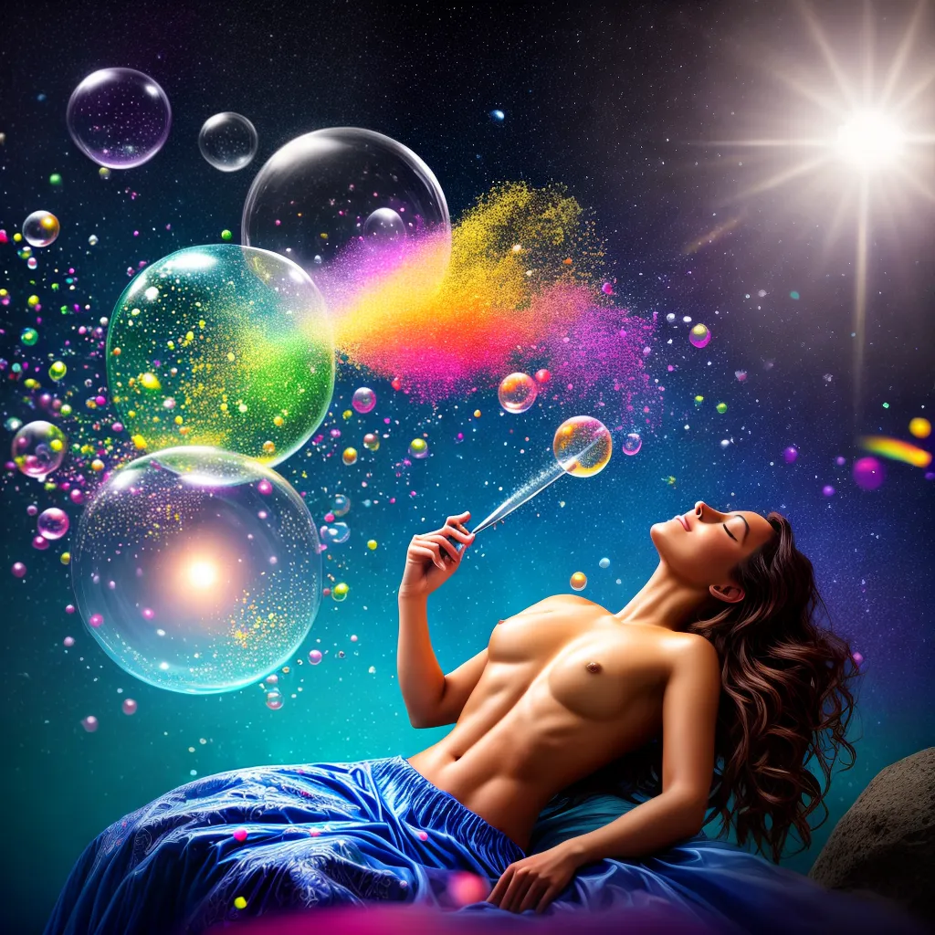 Fotos sonho inspirador bolhas coloridas