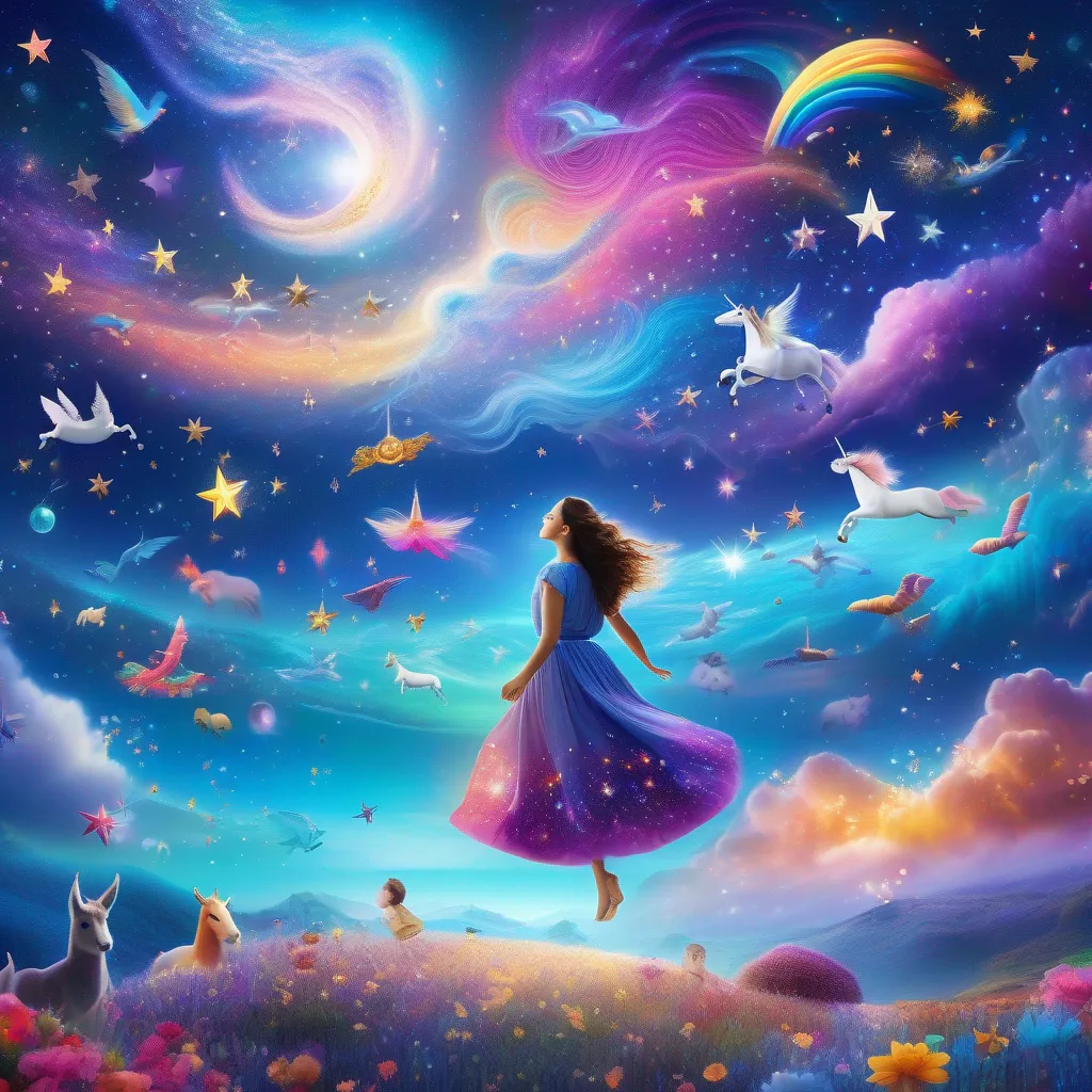 Fotos sonho magico estrelas nuvem