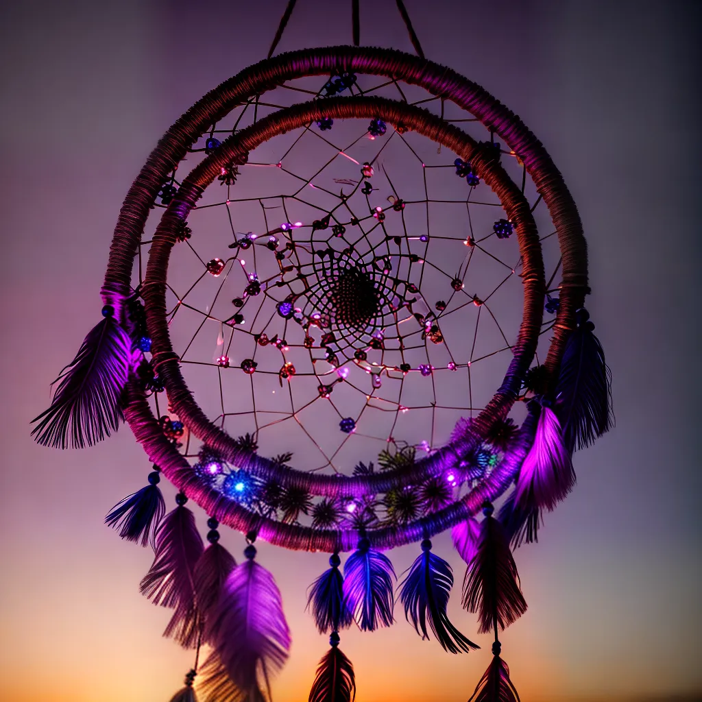 Fotos sonho misterioso capturador roxo brilho