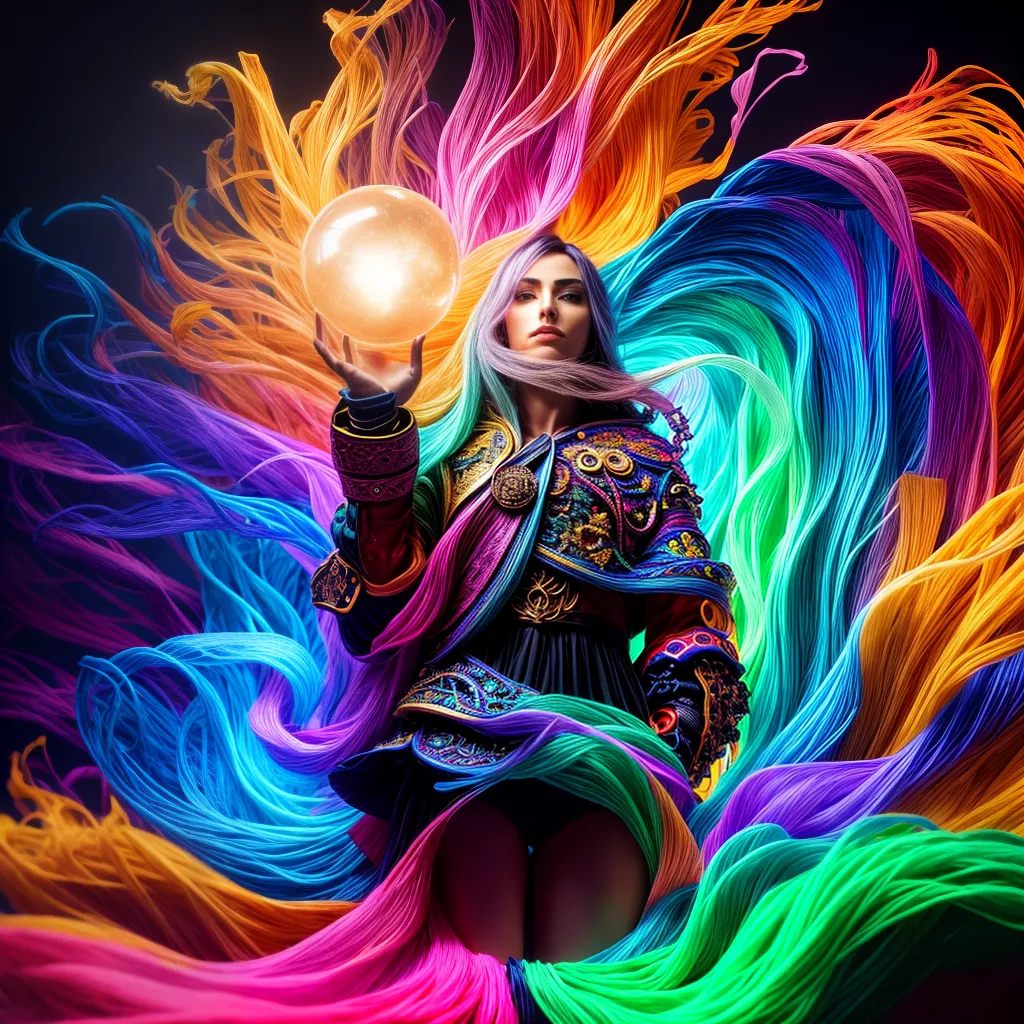 Fotos sonho misterioso orbe flutuante