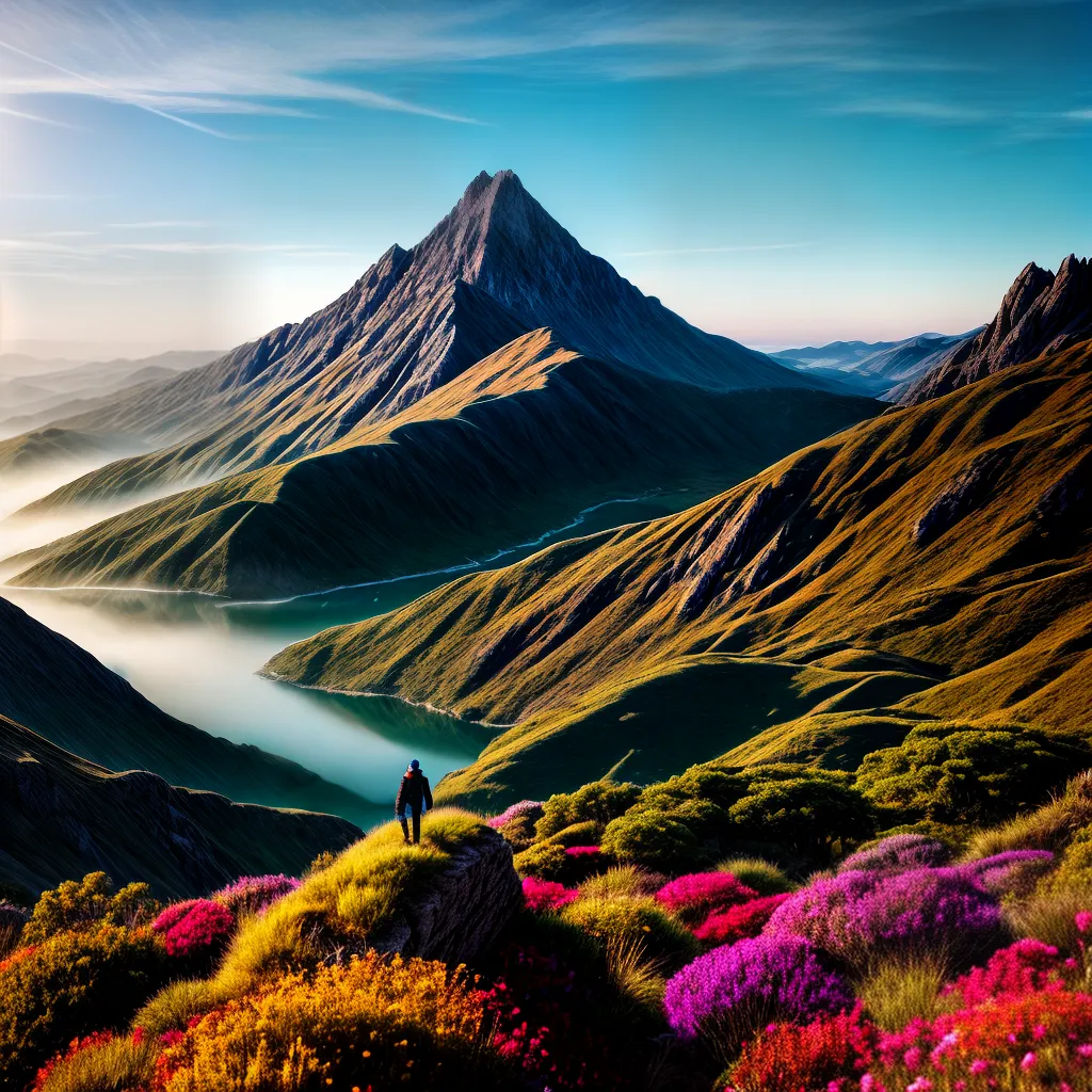 Fotos sonho montanha cores criaturas