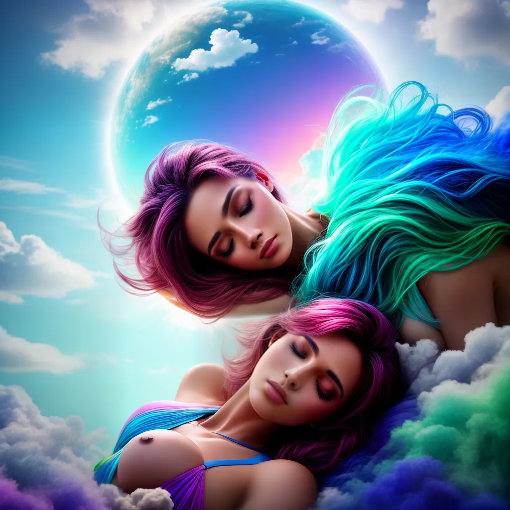 Fotos sonho nuvem colorido simbolos subconsciente