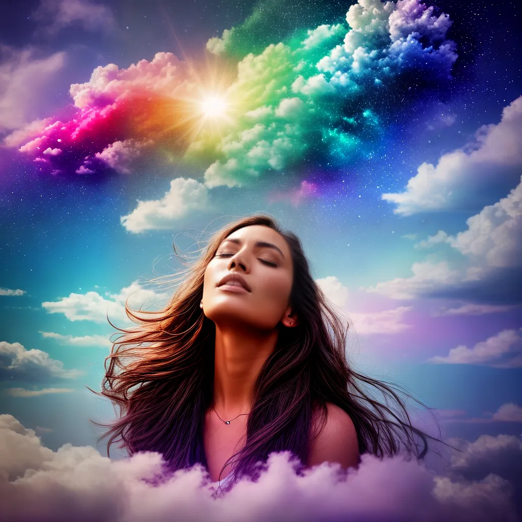 Fotos sonho nuvem dormir simbolos coloridos 3