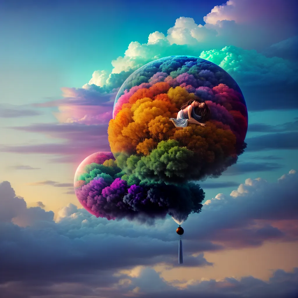Fotos sonho nuvem ilustracao surrealista 3