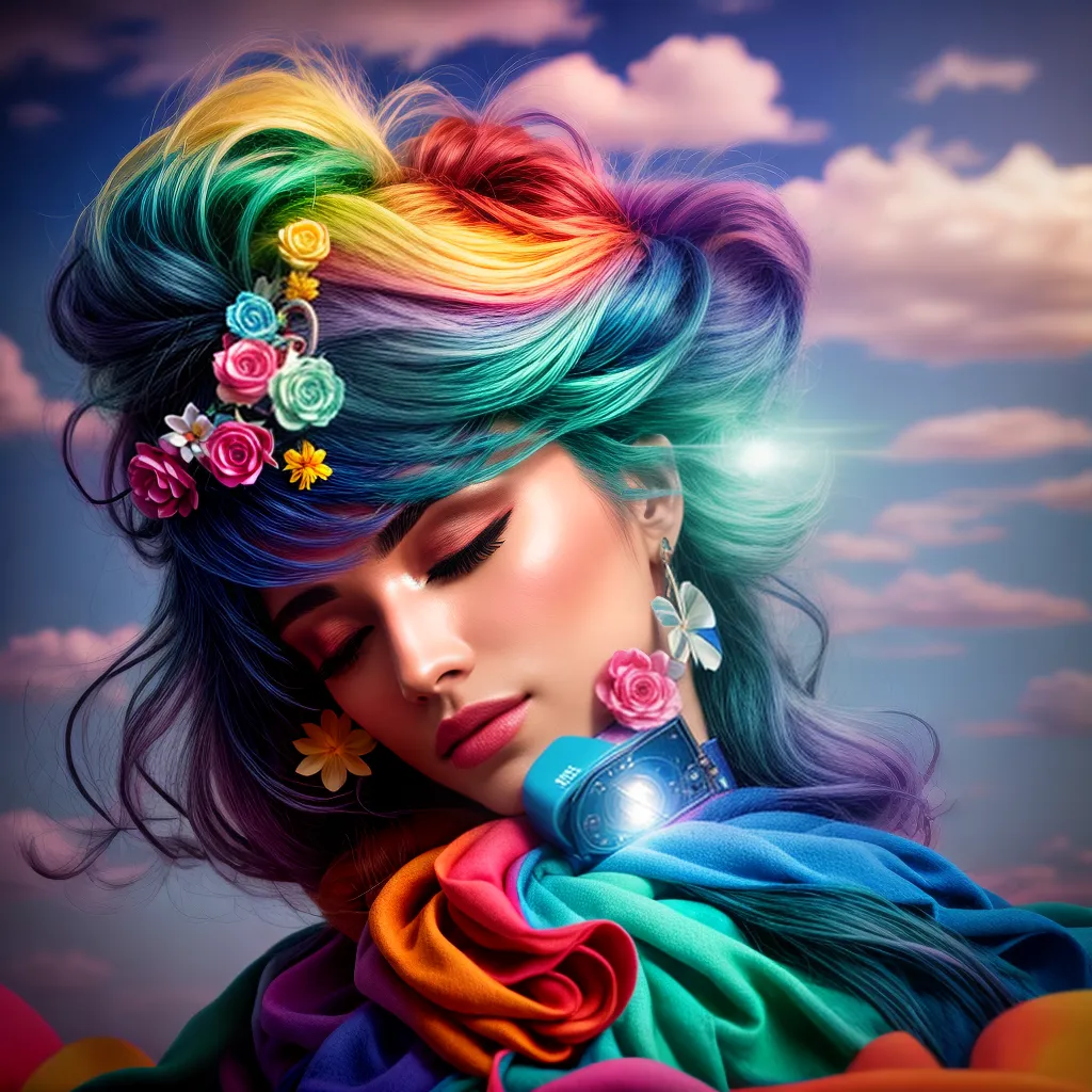 Fotos sonho nuvem simbolos coloridos 18
