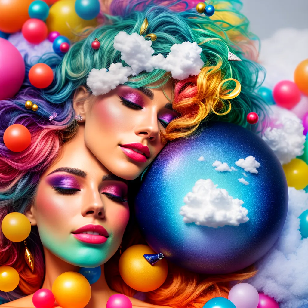 Fotos sonho nuvem simbolos coloridos 8