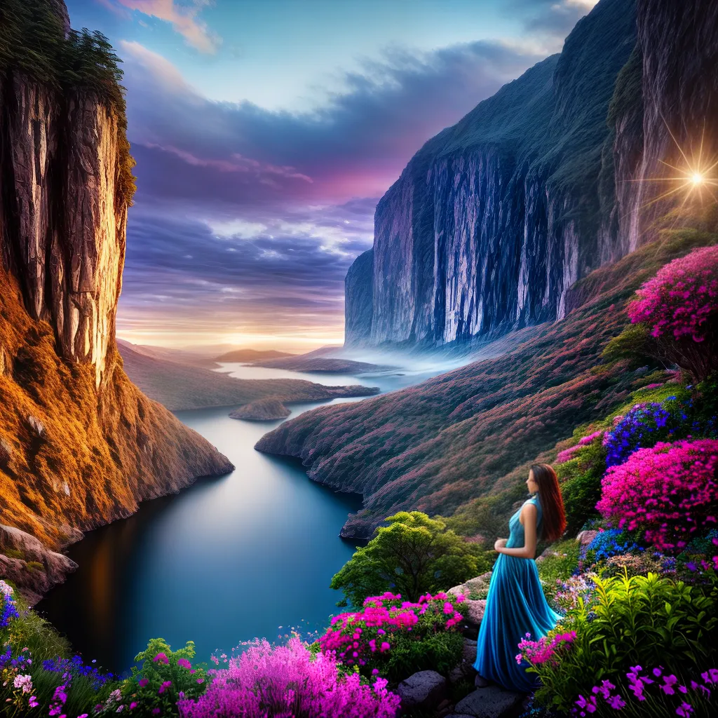Fotos sonho paisagem colorida porta