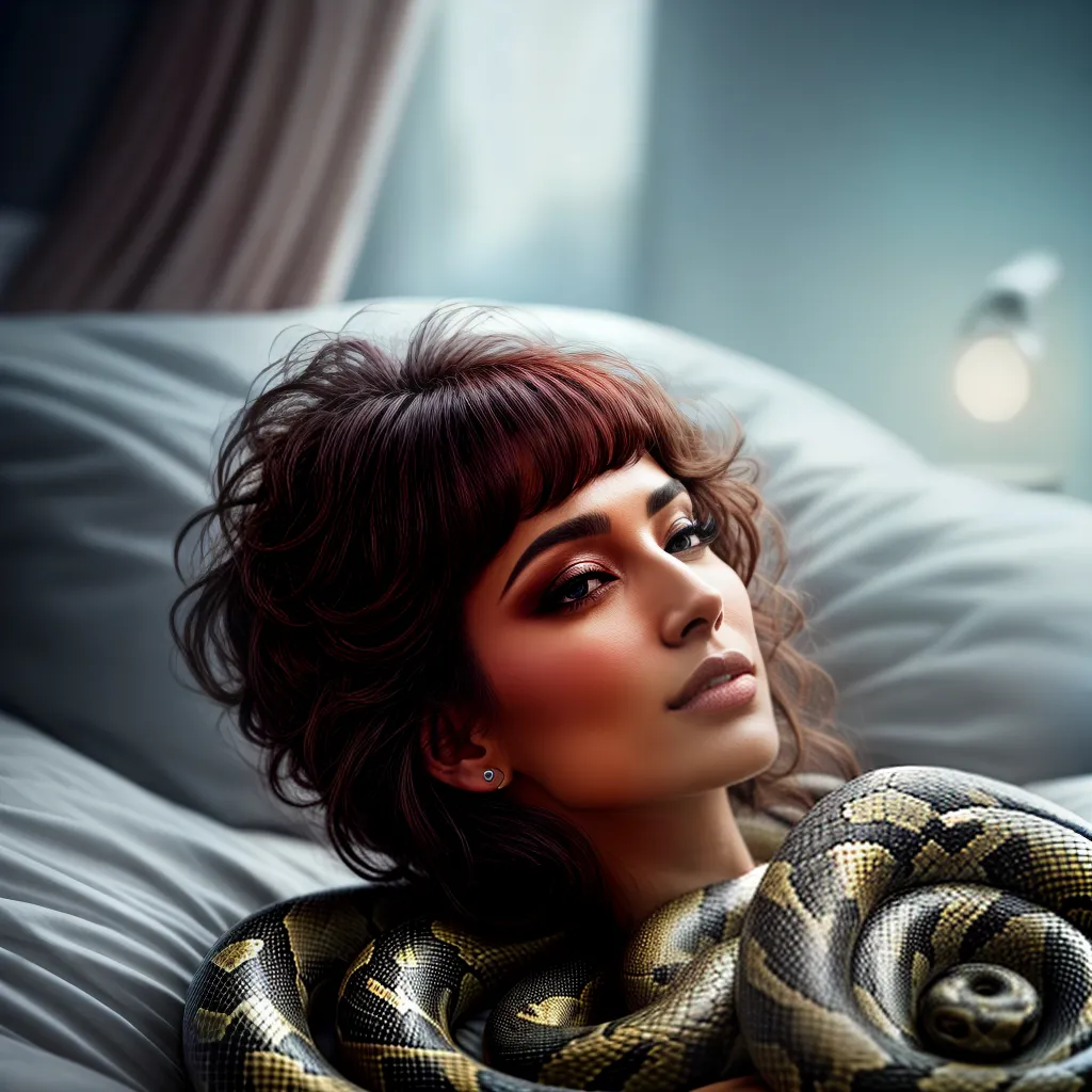 Fotos sonho pessoa cama serpente misterio