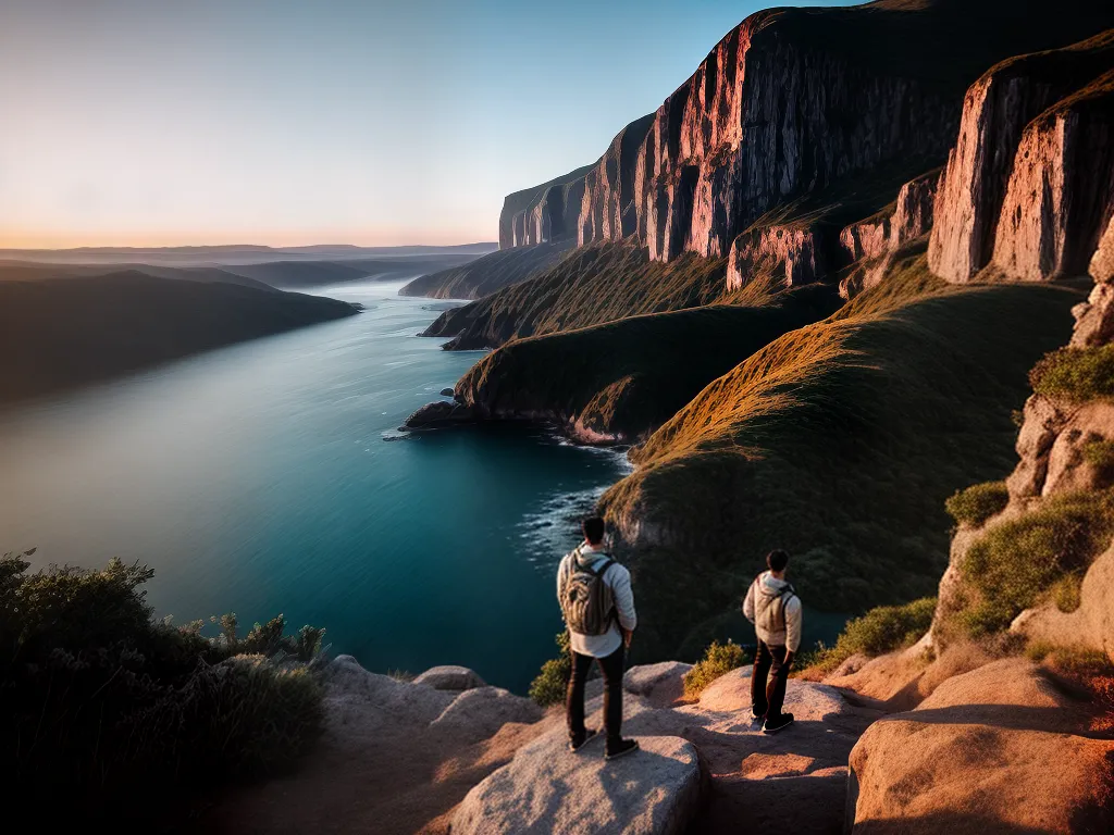 Fotos sonho pessoa cliff oceano por do sol