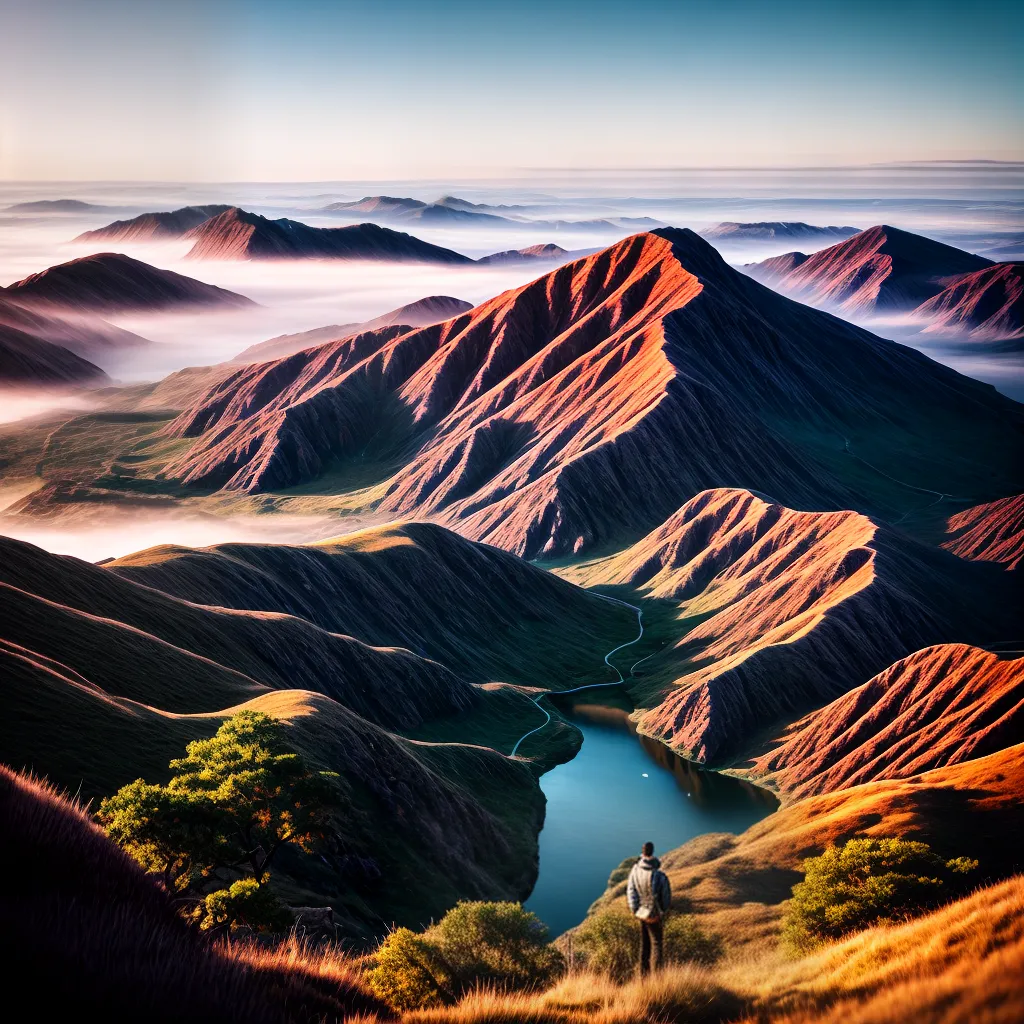 Fotos sonho pessoal paisagem colorida