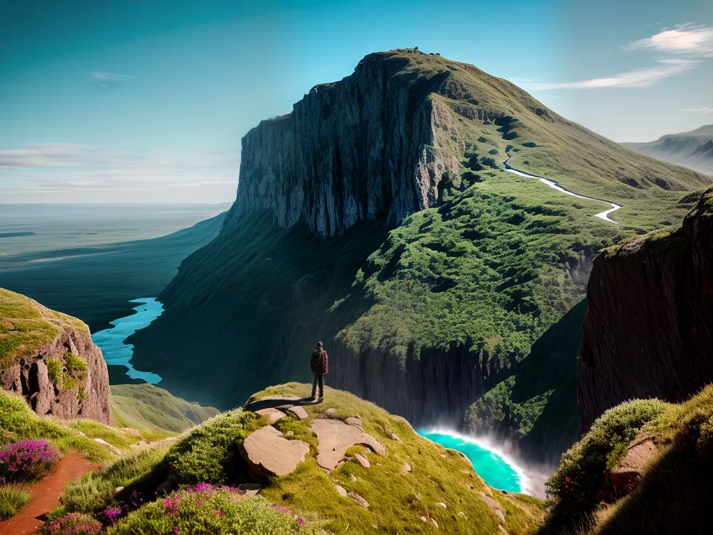 Fotos sonho surpreendente paisagem cliff