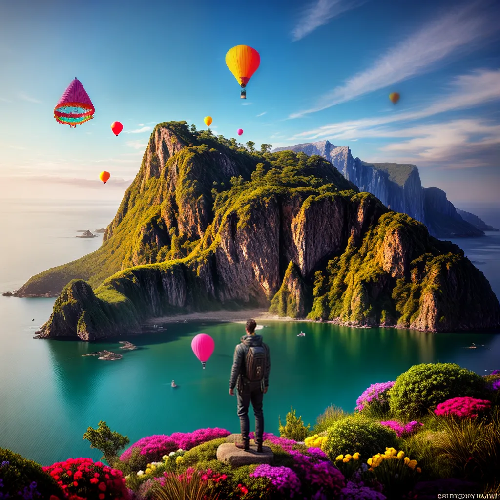 Fotos sonho surreal objetos flutuantes