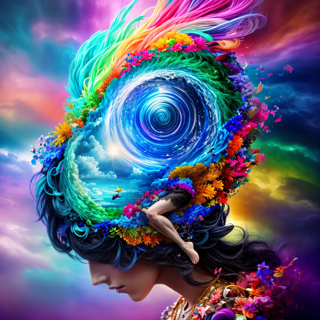 Desvende os Mistérios dos Sonhos e seu Significado Profundo 4 Fotos sonho surrealista nuvem simbolos coloridos 1
