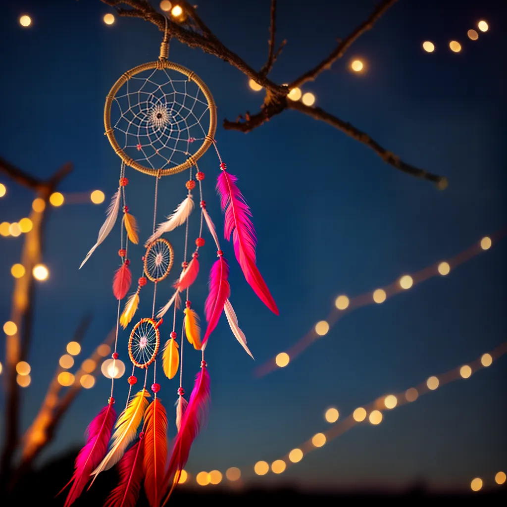 Fotos sonho teia estrelas penas