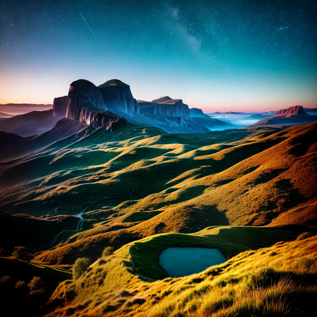 Fotos sonho topografia estrelas