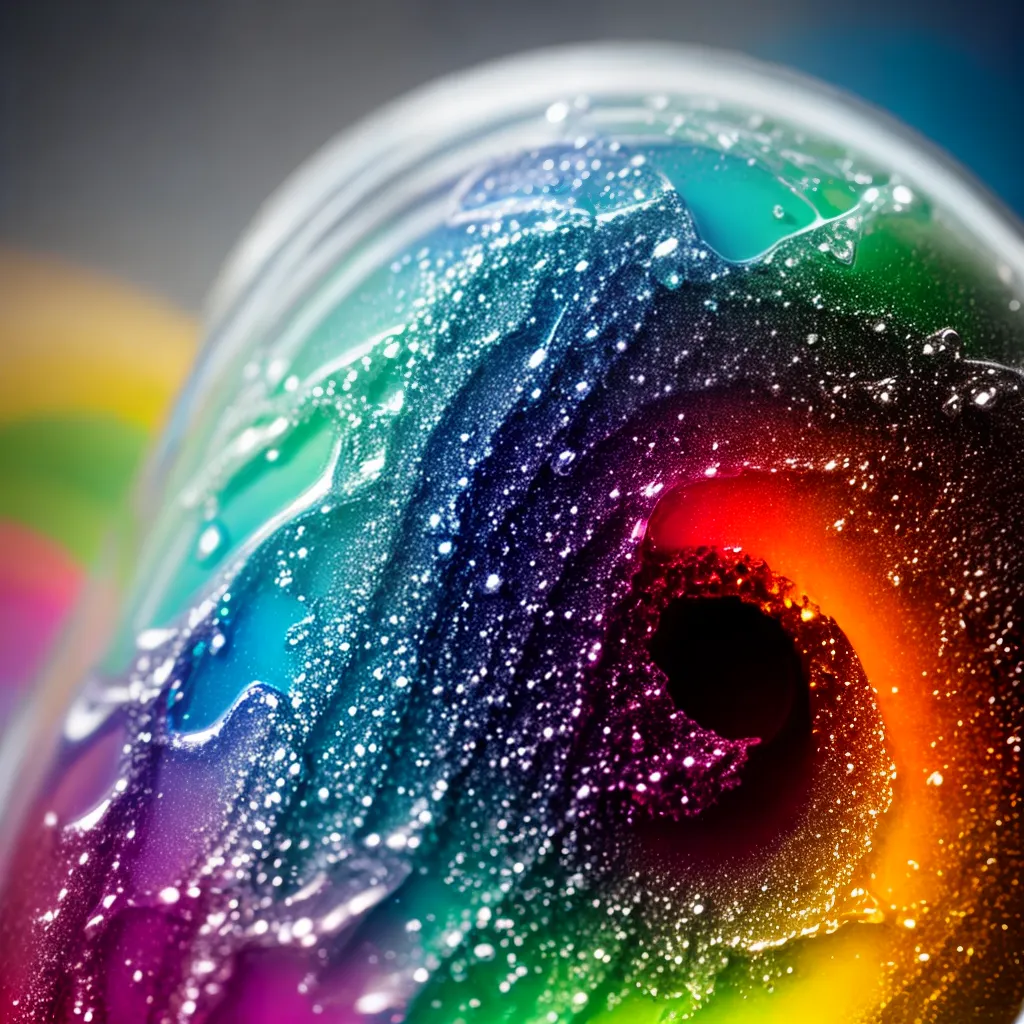 Fotos sonhos liquido colorido simbolos