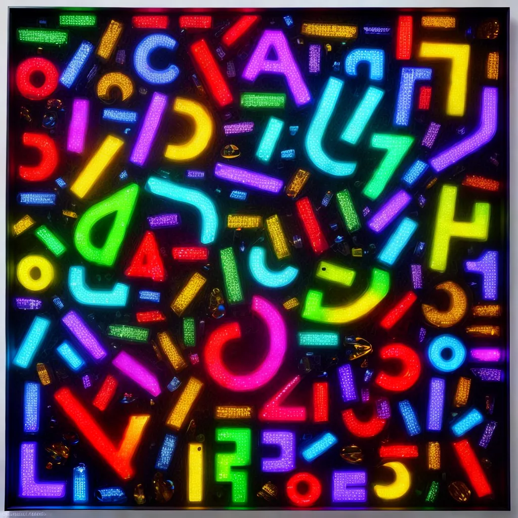 Quantidades de Sonhos: Explorando a Linguagem dos Números 4 Fotos sonhos numeros coloridos fundo preto