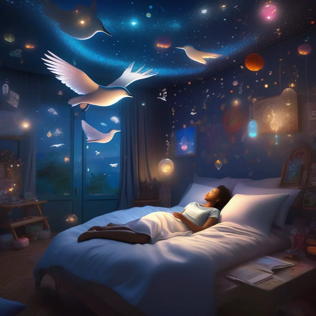 Fotos sonhos simbolos imaginacao cama 1