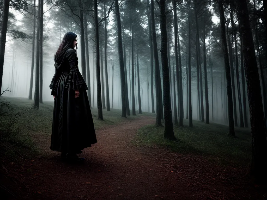 Fotos sonhos sombrios floresta misterio