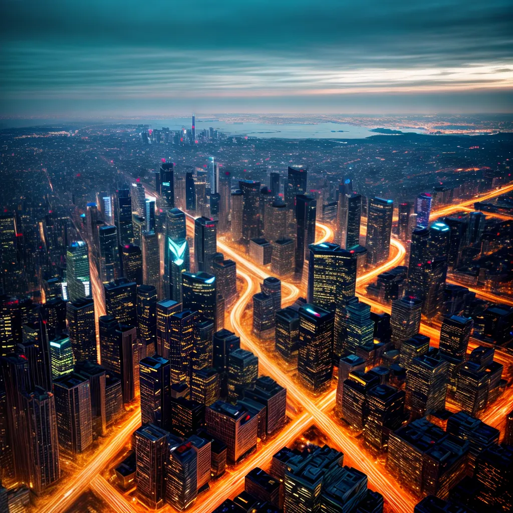 Fotos sonhos urbanos luzes vibrantes