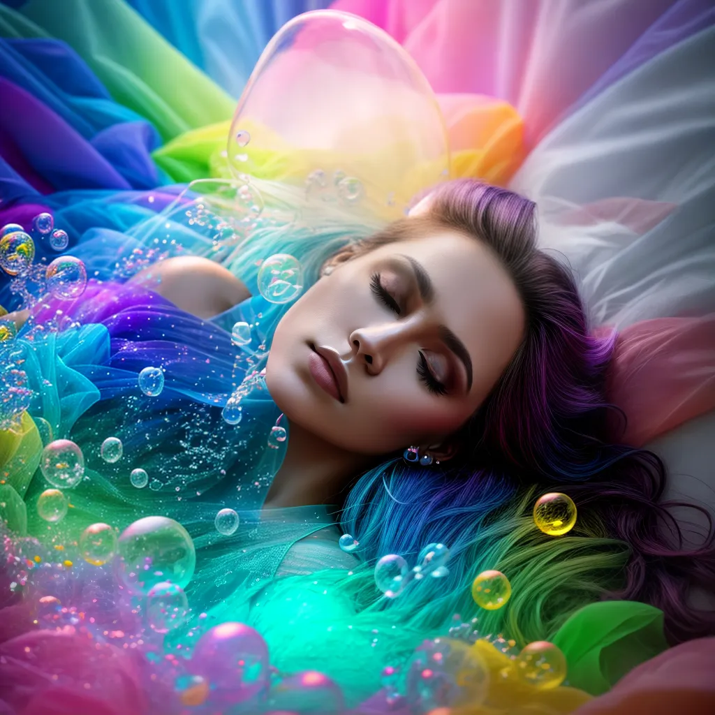 Desvendando os Mistérios dos Sonhos: O Poder do Subconsciente 5 Fotos sono colorido bolhas sonhos 5