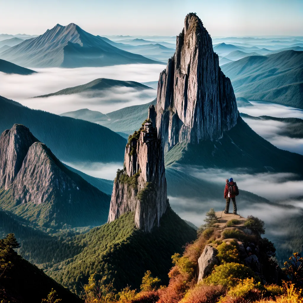 Fotos superando desafios pessoa montanha
