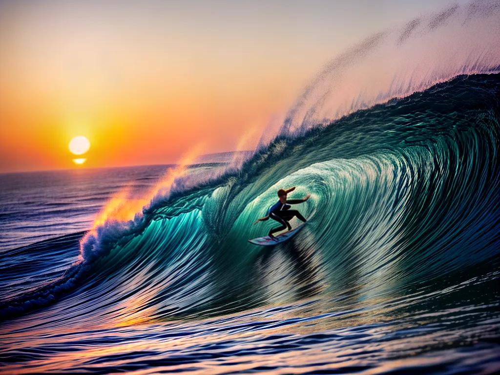 Fotos surf sonho por do sol