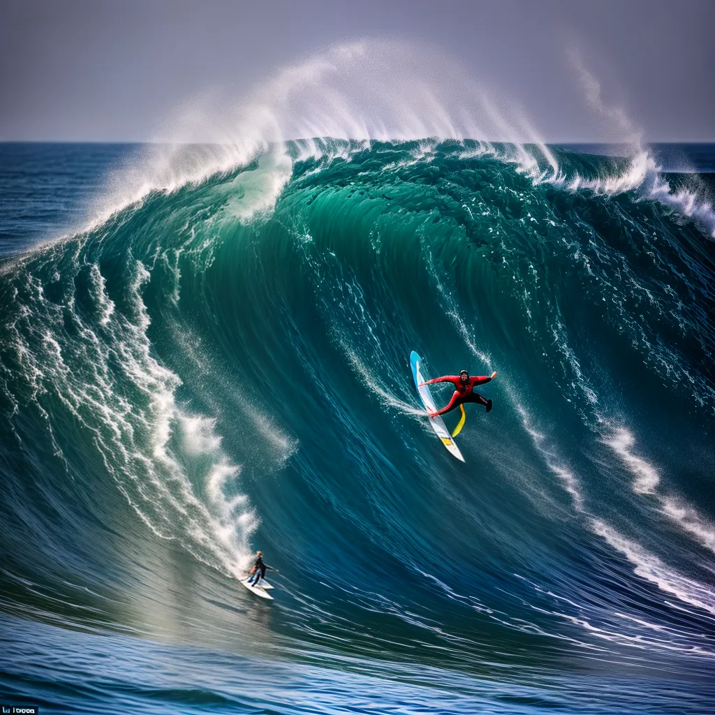 Fotos surfe onda gigante renascimento