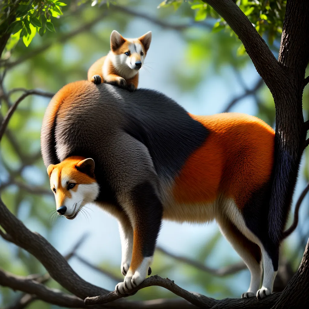 Fotos tamandua sonhador paisagem encantada