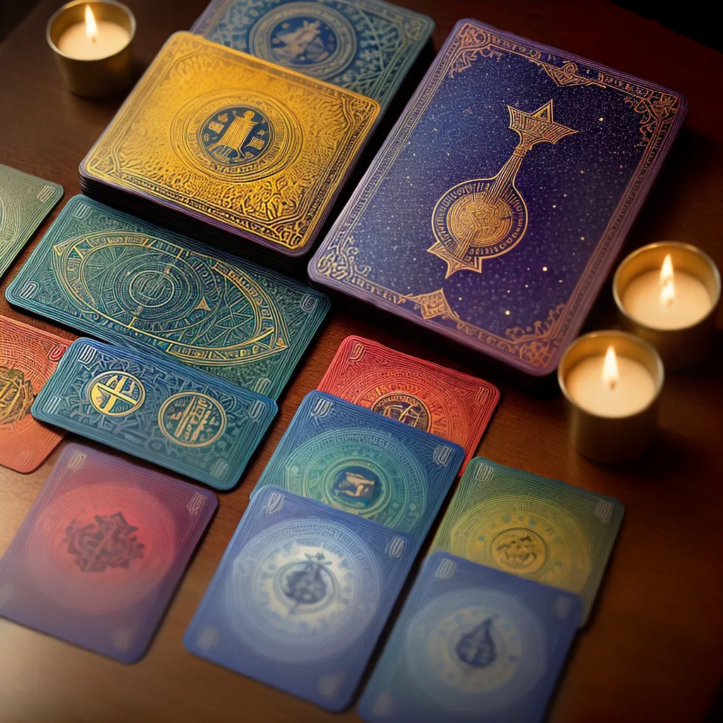 Decifrando os Enigmas dos Sonhos com um Baralho 3 Fotos tarot misterioso ilustrado simbolos