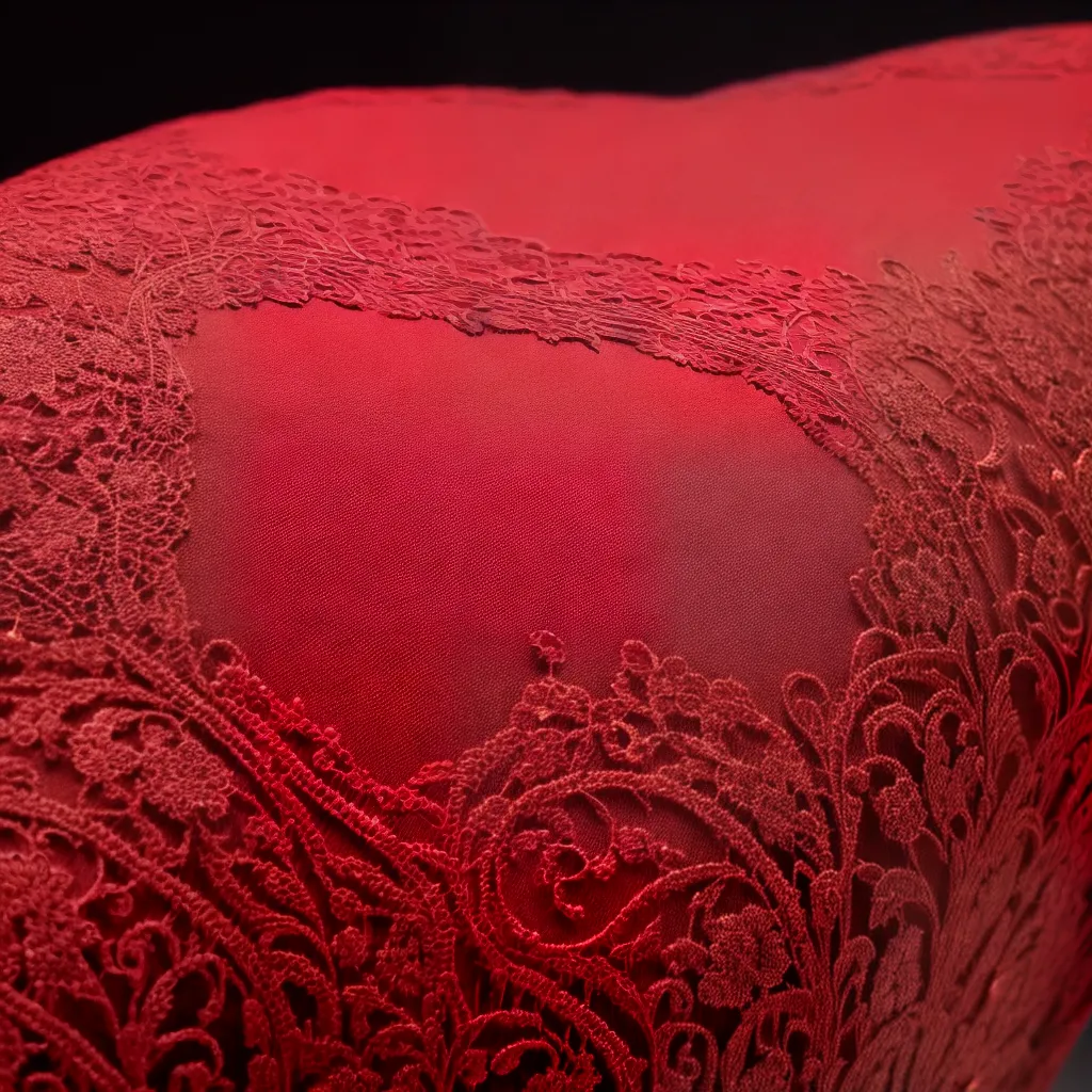 Significado de Sonhar com Vermelho, Aro e Renda de Tecido: Descubra Agora! 6 Fotos tecido vermelho lace delicado