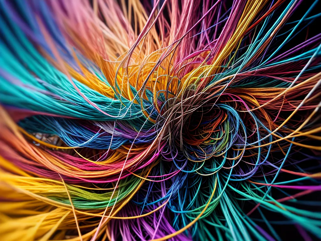 Desvendando os Desacertos: Inquietações e Fantasias 4 Fotos teia colorida complexidades incertezas