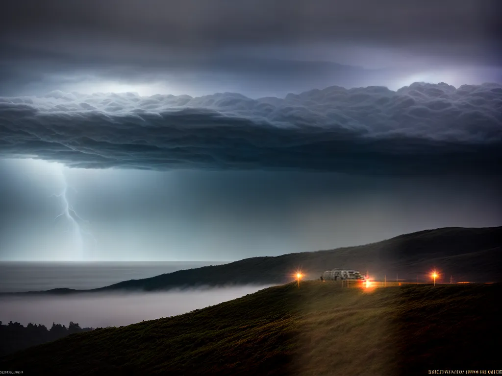 Fotos tempestade intensa transformacao