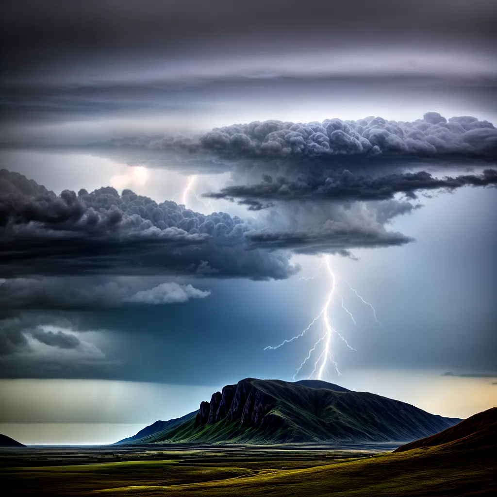 Fotos tempestade relampagos intensos despertar