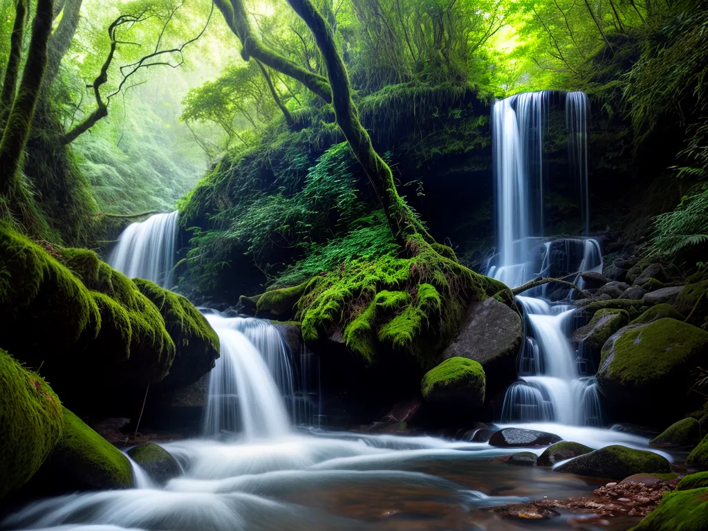 Fotos trilha cachoeira floresta verde serenidade 1
