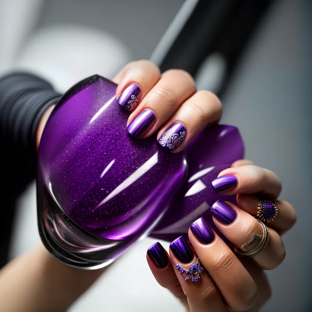 Desvendando os Mistérios dos Sonhos: O Significado de Sonhar com Roxo Intenso e Unhas Artificiais 4 Fotos unhas roxas artificiais misterio 1