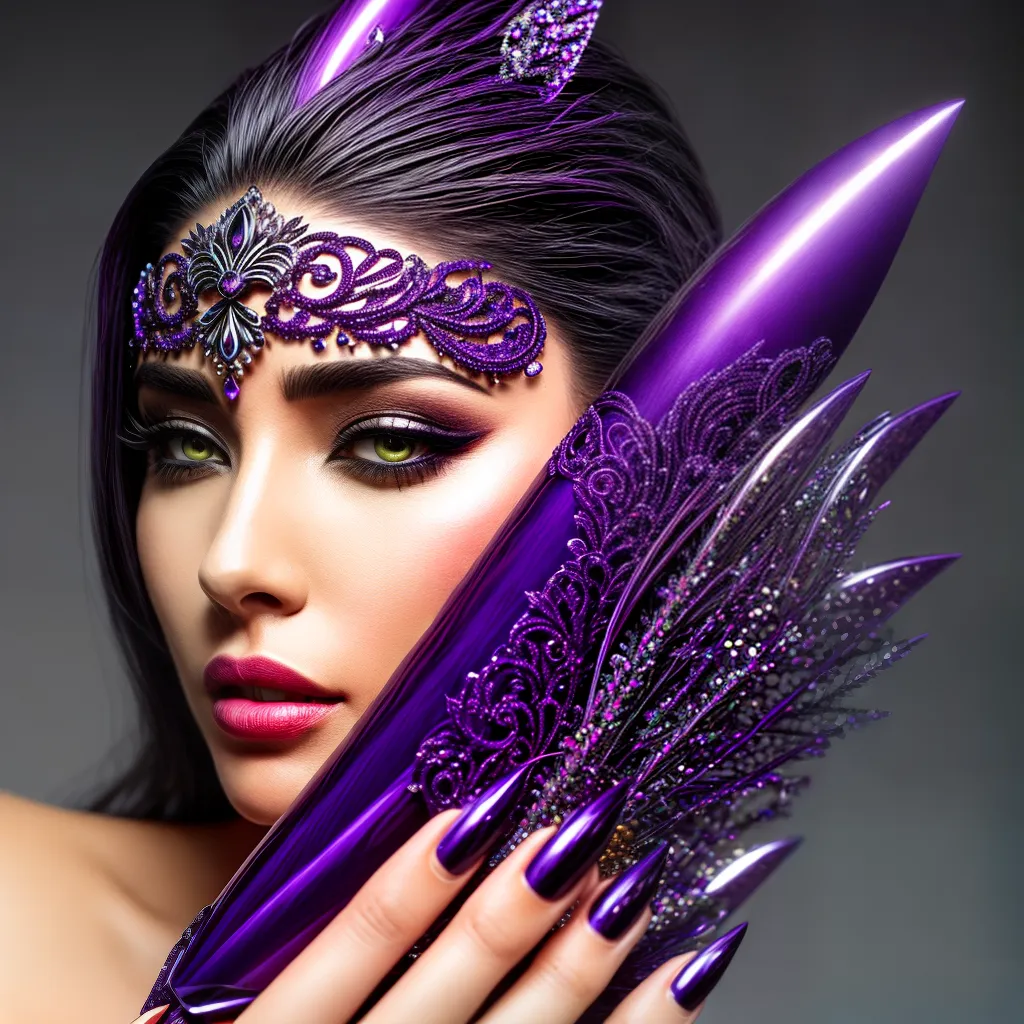 Desvendando os Mistérios dos Sonhos: O Significado de Sonhar com Roxo Intenso e Unhas Artificiais 6 Fotos unhas roxas artificiais misterio